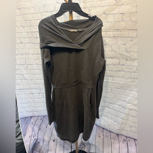 Athleta Hooded Sweatshirt Dress Size Small - Picture 3 of 9
